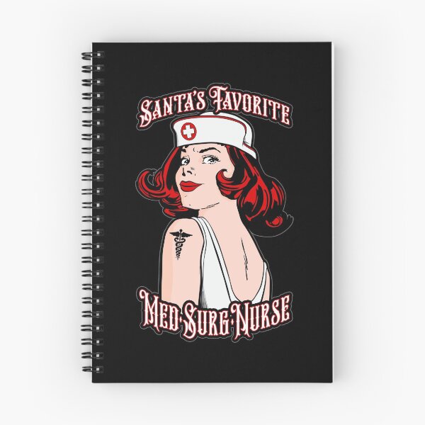 Item preview, Santa's Favorite Med Surg Nurse Christmas Vintage Pop Art designed and sold by GrandeDuc.