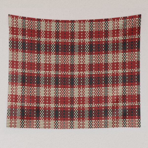 Item preview, Red Woven Plaid Cloth Pattern designed and sold by The Masked Designer.