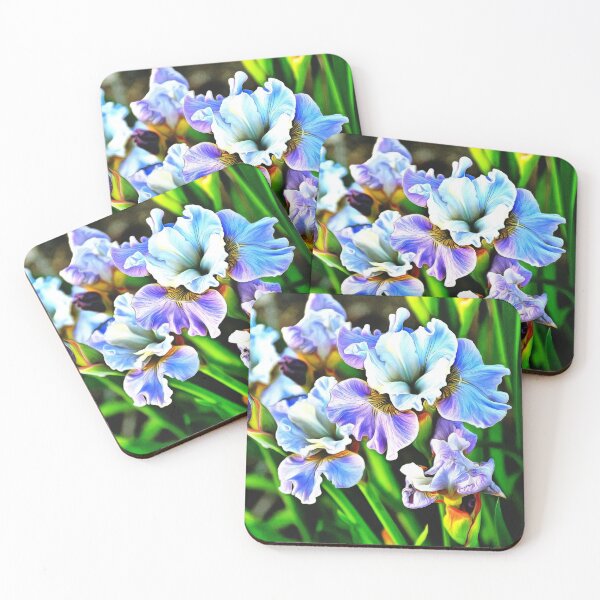 Item preview, Painterly Purple and Cream Iris  designed and sold by SeaChangeDesign.