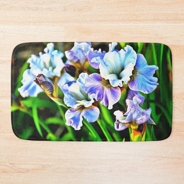 Item preview, Painterly Purple and Cream Iris  designed and sold by SeaChangeDesign.