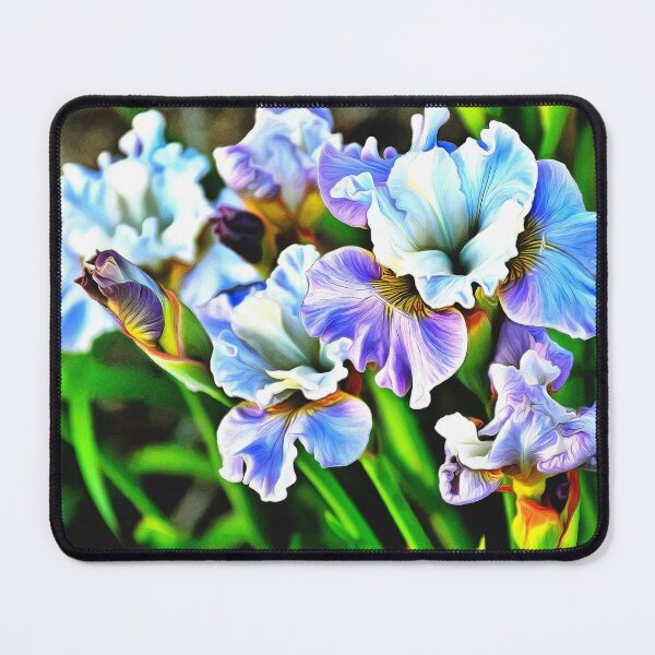 Item preview, Painterly Purple and Cream Iris designed and sold by SeaChangeDesign.