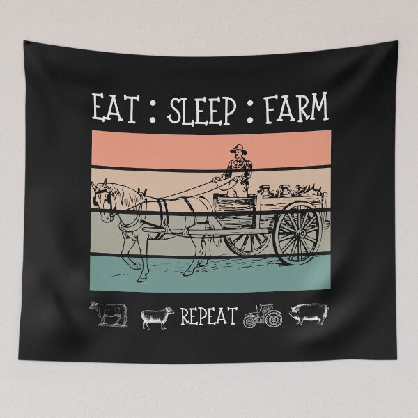 Item preview, Eat Sleep Farm Repeat, Farm, Farmimg  designed and sold by Benchamart.