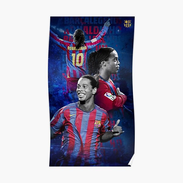 047 FC Barcelona Ronaldinho Classic Football Team Sports 42"x24" Poster 