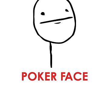MEME: Poker Face Magnet for Sale by design-jobber