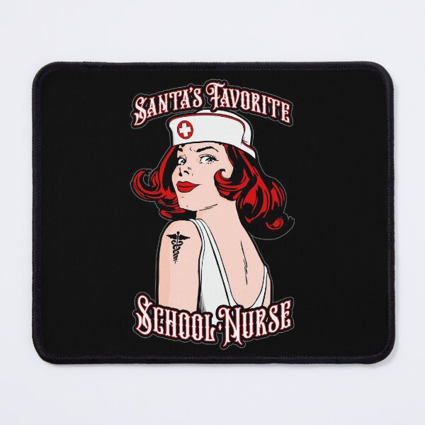 Item preview, Santa's Favorite School Nurse Christmas Vintage Pop Art designed and sold by GrandeDuc.