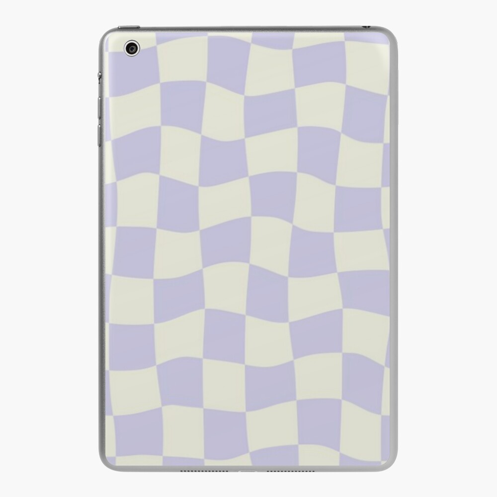 purple swirled checkered wallpaper iPad Case & Skin for Sale by itsmevilma