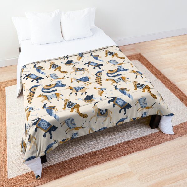Item preview, Neutral + Navy Indian Ornate Safari Animals designed and sold by thefinishedswan.