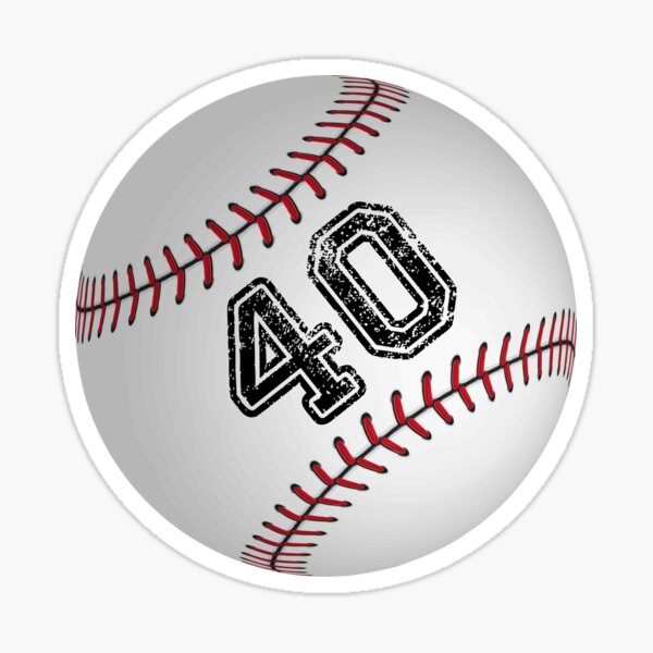 Baseball ball number 21, twenty one  Sticker for Sale by TheCultStuff