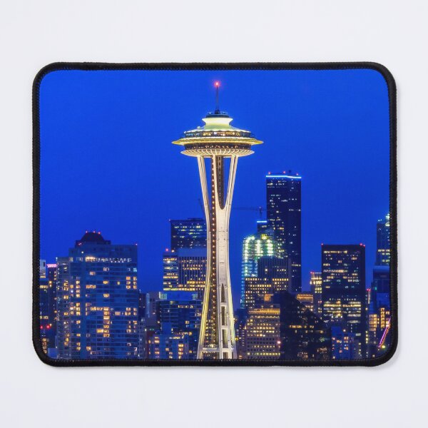 Item preview, Famous Space Needle in Seattle at sunset designed and sold by SvetlanaSF.
