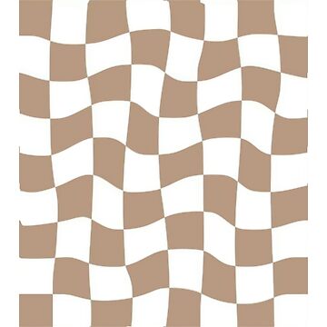 brown swirled checkered wallpaper Essential T-Shirt for Sale by itsmevilma