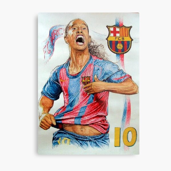 : Ysirseu Ronaldinho Gaucho Barca Metal Tin Sign 8 x 12 in Sport  Artwork Vintage Poster Man Cave Decorative: Posters & Prints