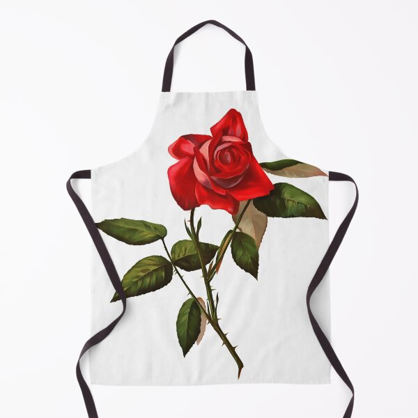 Item preview, Artistic Single Stem Red Rose Isolated On White designed and sold by taiche.