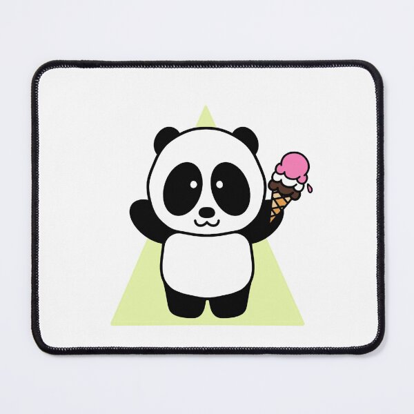 Item preview, Cute Panda with Ice Cream- 1000Pandas by Amanda Roos designed and sold by Amanda Roos.
