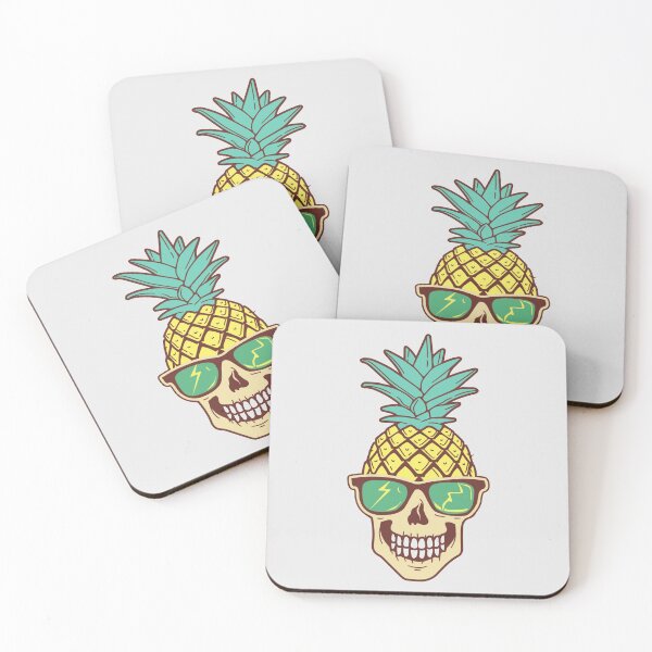 Item preview, Pineapple skull designed and sold by Dynamitebucket.