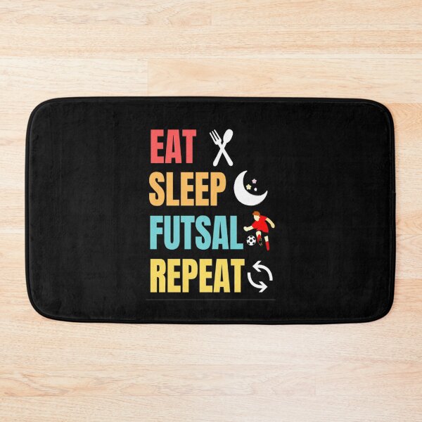 Item preview, Funny And Classic Eat Sleep Futsal Repeat Design Football And Soccer Lovers designed and sold by chetan786.