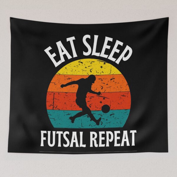 Item preview, Funny And Classic Eat Sleep Futsal Repeat Design Football And Soccer Lovers designed and sold by chetan786.
