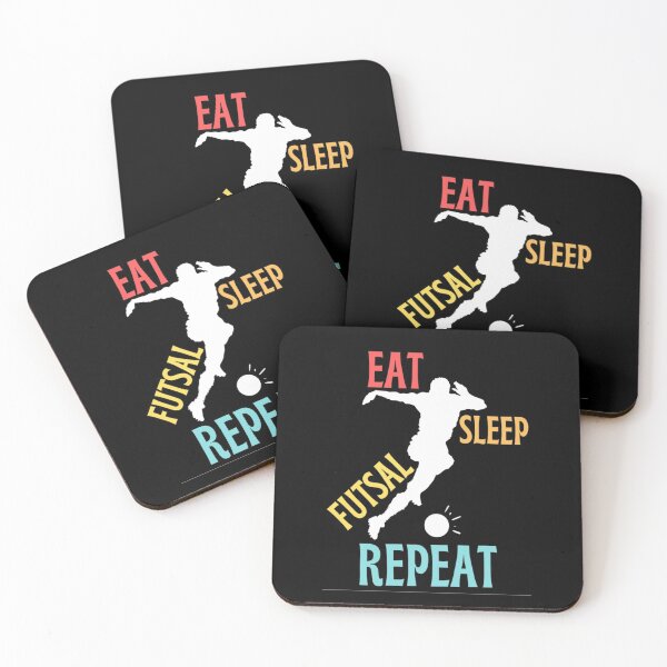 Item preview, Funny And Classic Eat Sleep Futsal Repeat Design Football And Soccer Lovers designed and sold by chetan786.