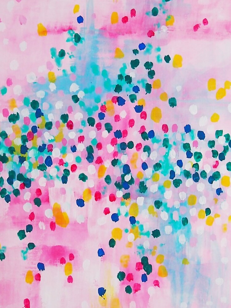 Thumbnail 4 of 4, iPhone Case, Painting dots - Pink designed and sold by marifuji.