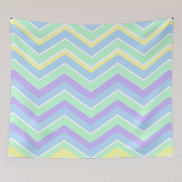 Item preview, Pastel Zig Zag Pattern (Blue and Green) designed and sold by Vimbuy.