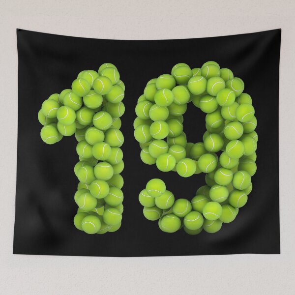 Item preview, Tennis Player Number 19 - Tennis Sports nineteen Game Set Match 19 designed and sold by elhefe.