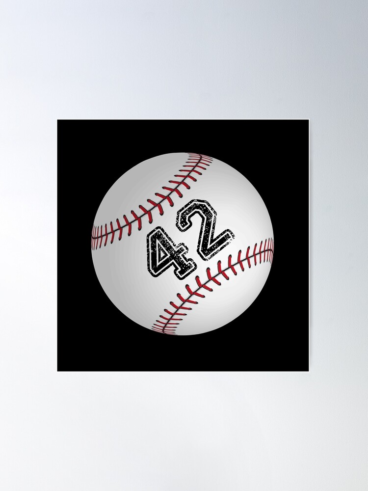 Baseball ball number 42, forty two  Poster for Sale by