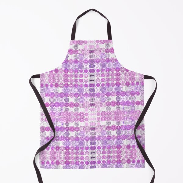 Item preview, Concentric Circles Dots Mirrored Digital Art Repeating Motif Pattern Pinks And Purples On White Monochromatic designed and sold by H3designs.