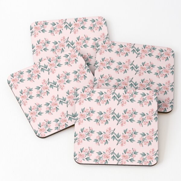 Item preview, Pink Vintage Rose Branches Pattern designed and sold by Vimbuy.