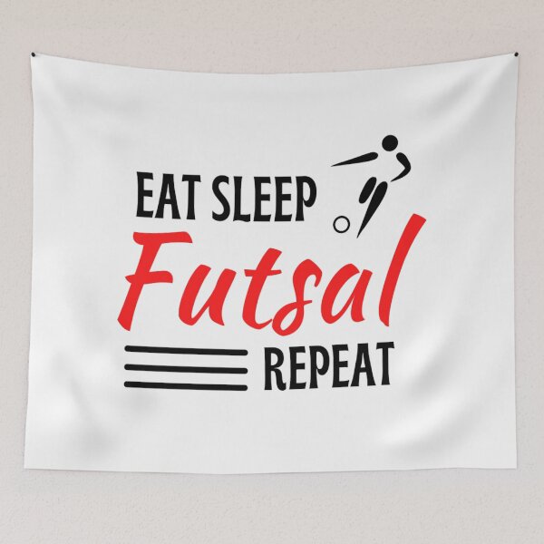 Item preview, Funny And Classic Eat Sleep Futsal Repeat Design Football And Soccer Lovers designed and sold by chetan786.