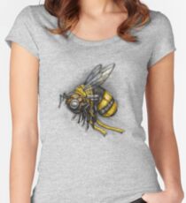 Bumblebee Shirt (Light Background) Women's Fitted Scoop T-Shirt