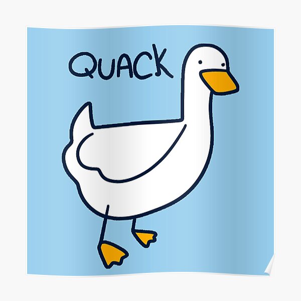 "Quack Duck" Poster for Sale by SaradaBoru Redbubble