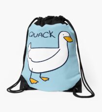 Quack Duck Drawstring Bag