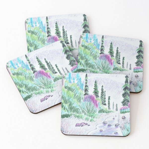 Item preview, Pink Forest with Stream designed and sold by VillainousArtCo.