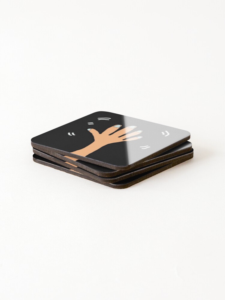 Thumbnail 4 of 5, Coasters (Set of 4), Hello! designed and sold by MacaMacaMaca.