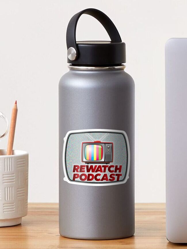 Thumbnail 1 of 3, Sticker, The Rewatch Podcast Logo designed and sold by Rewatch-Podcast.