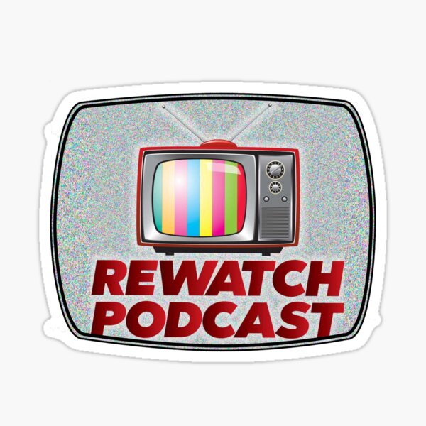 The Rewatch Podcast Logo Sticker