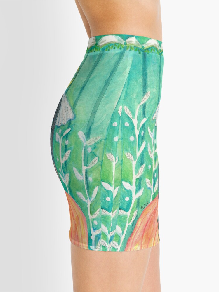 Alternate view of Bride Illustration, Wedding Nuptials, Marriage Ceremony Mini Skirt