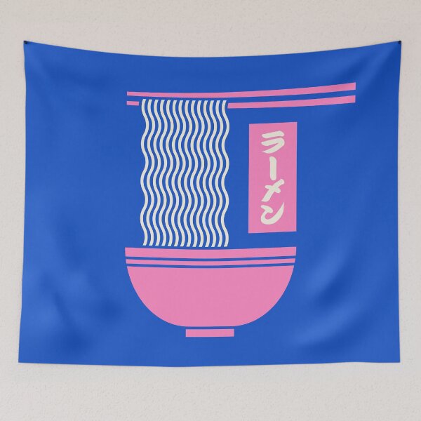Item preview, Ramen Minimal - Blue designed and sold by VoodooCircus.