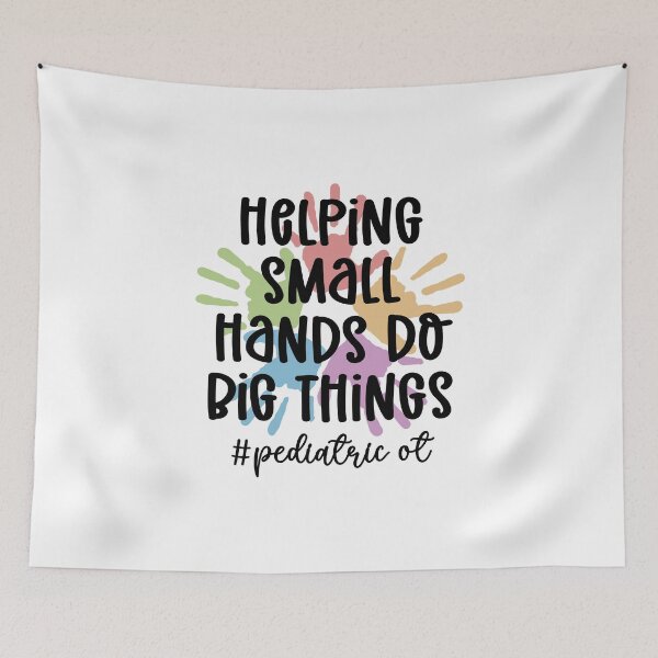 Item preview, Pediatric OT Helping small hands do big things | Occupational Therapist | OT | Occupational Therapy gifts designed and sold by Violet Treasures.