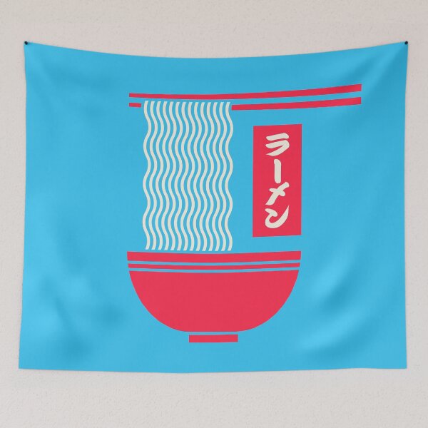 Item preview, Ramen Minimal - Cyan designed and sold by VoodooCircus.