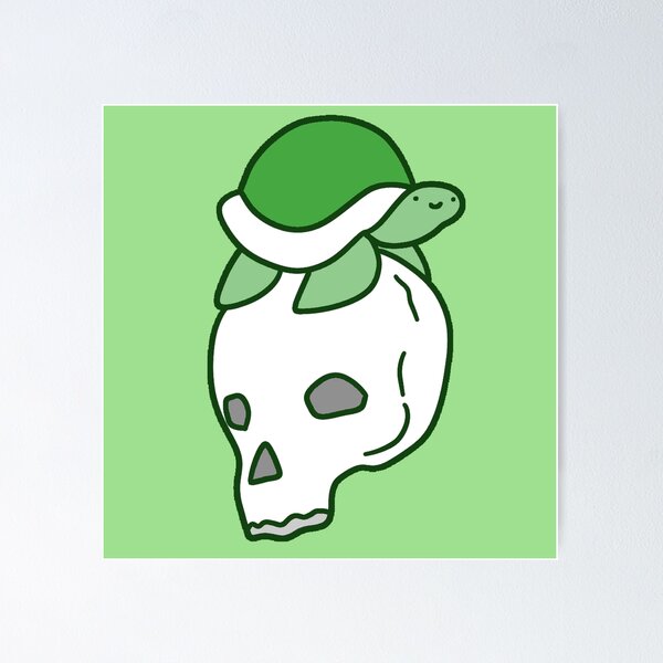 Item preview, Green Skull Turtle designed and sold by SaradaBoru.