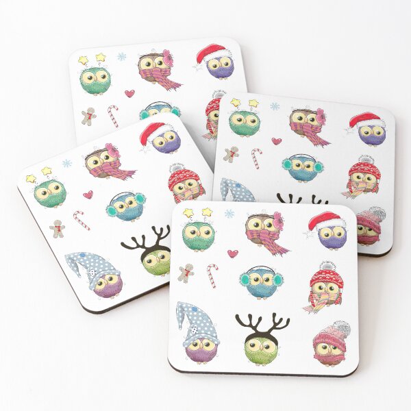 Item preview, Christmas owls Stickers Pack, Christmas owls, Christmas, owls, Multi Stickers designed and sold by graphic-genie.