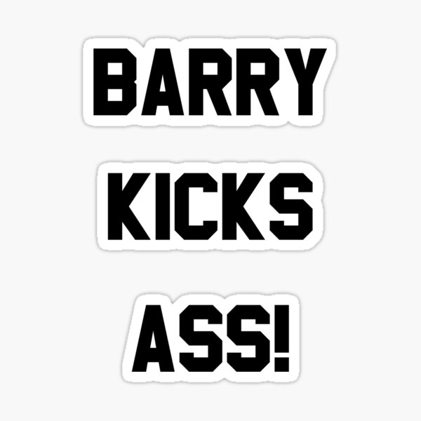 Halloween 6 Curse of Michael Myers - Barry Kicks Ass! Sticker