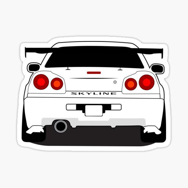 Как нарисовать nissan skyline r34