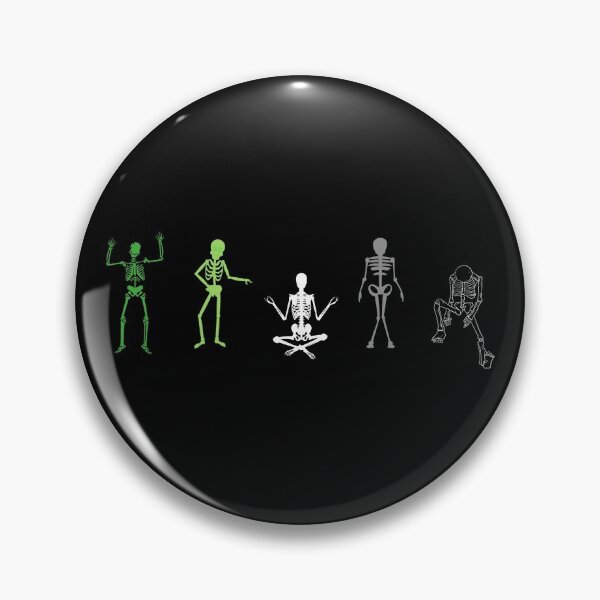 Item preview, Aro Halloween Skeletons. Aromantic Pride designed and sold by Subtle Pride Shop.