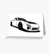 Mazda Rx7 FD Greeting Card