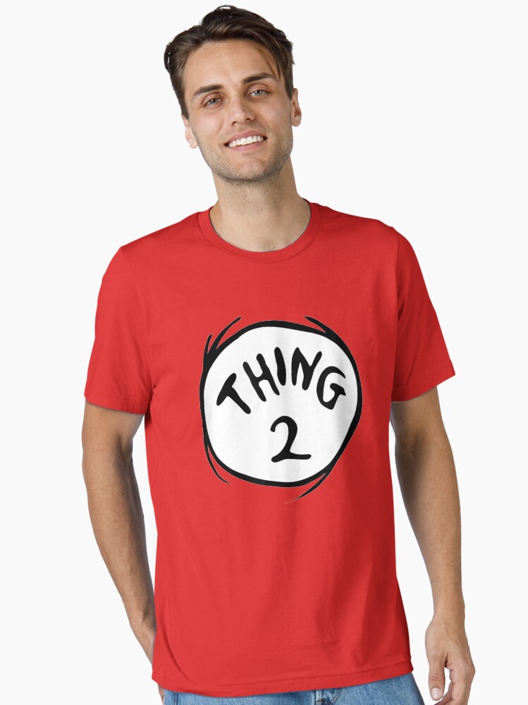 Dr. Seuss Thing 2 Emblem Red T-Shirt Dr. Seuss Thing 2 Emblem Red T-Shirt