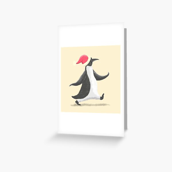 Christmas Penguin Greeting Card