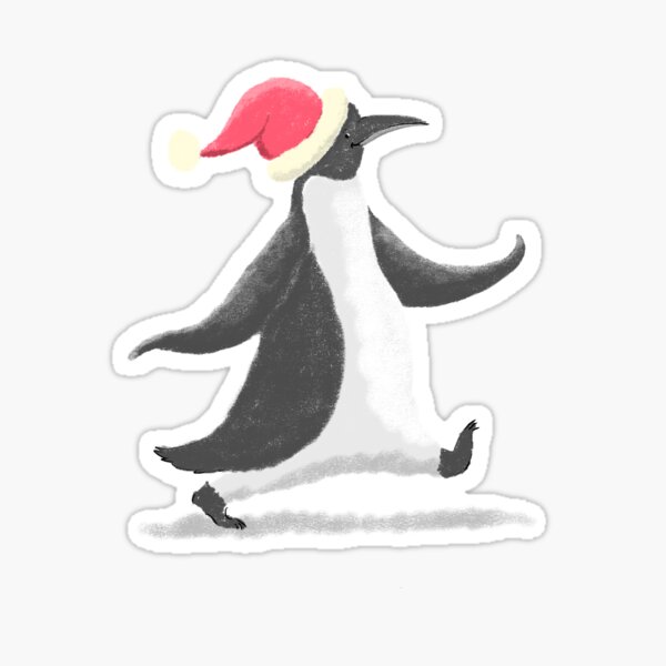 Christmas Penguin Sticker