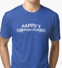 Paddys Irish Pub white Tri-blend T-Shirt