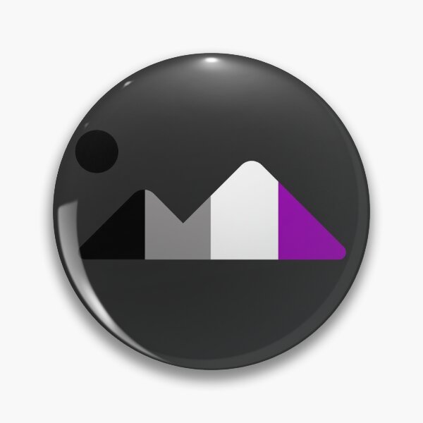 Item preview, Moon and Mountains Ace. Asexual Pride designed and sold by Subtle Pride Shop.